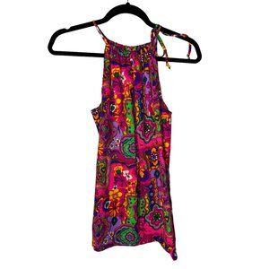 Vintage Sleeveless Psychedelic Top by Judy Ann